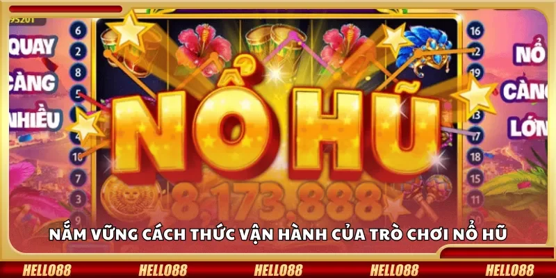 Nắm vững cách thức vận hành của trò chơi nổ hũ